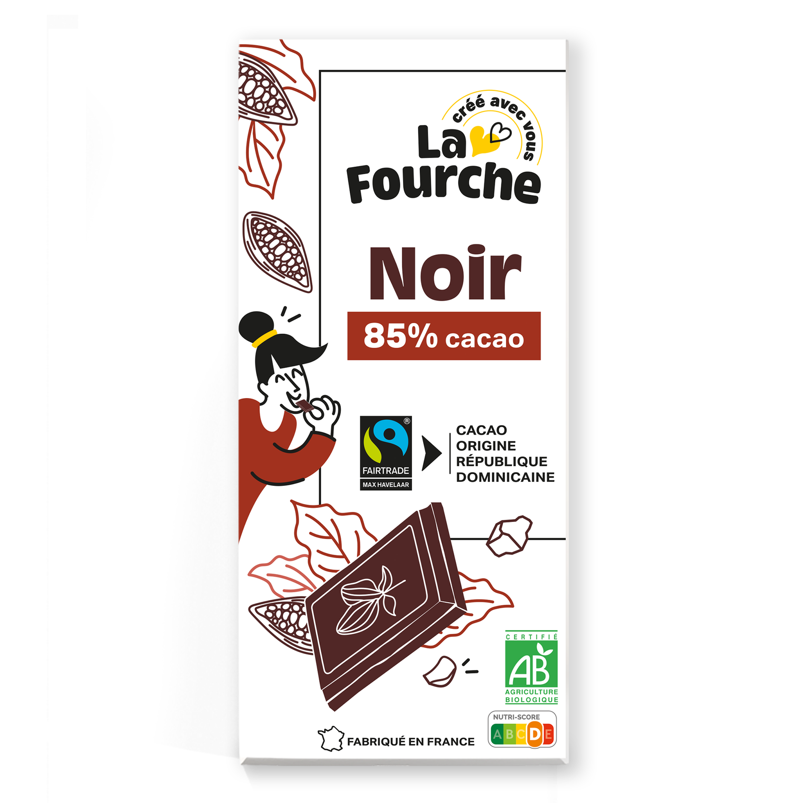 Chocolat noir 85% République Dominicaine bio et équitable