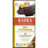Chocolat noir citron gingembre bio et équitable