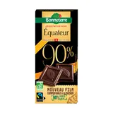 Chocolat noir origine Equateur 90% bio et équitable