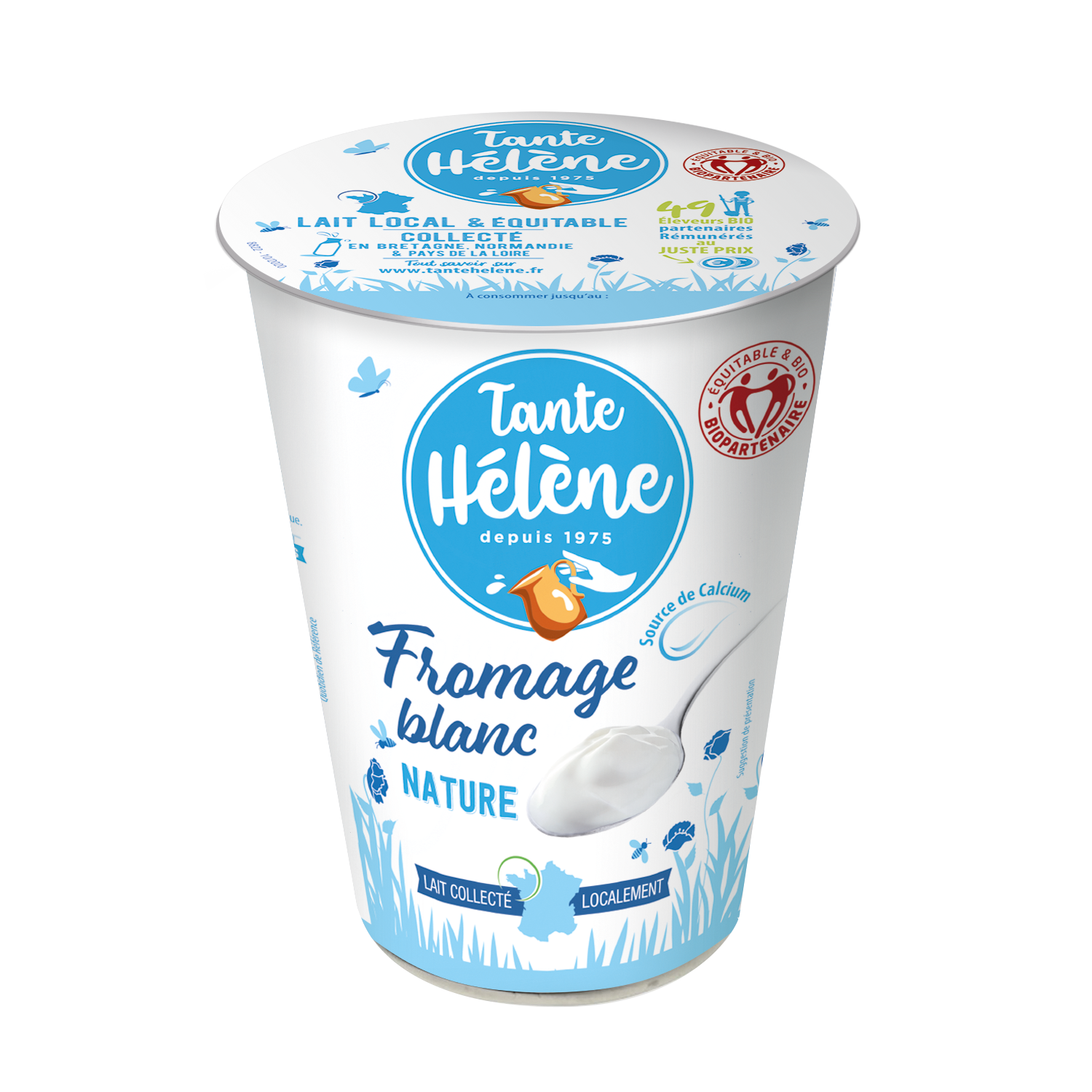 Fromage blanc nature bio et équitable