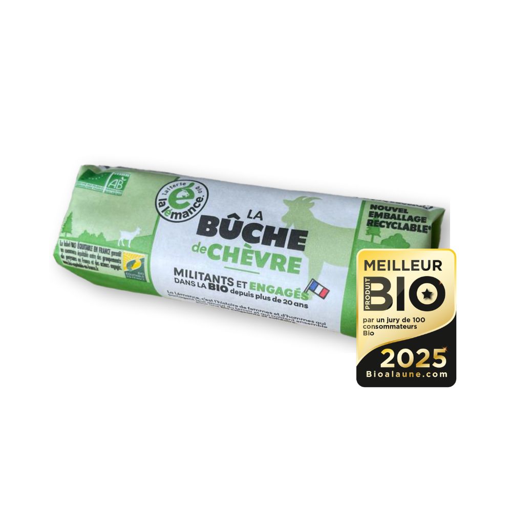 Bûche de chèvre bio et équitable