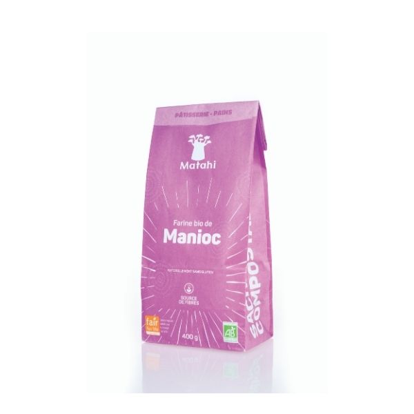 Farine de manioc bio et équitable