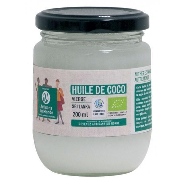 Huile de coco vierge équitable bio