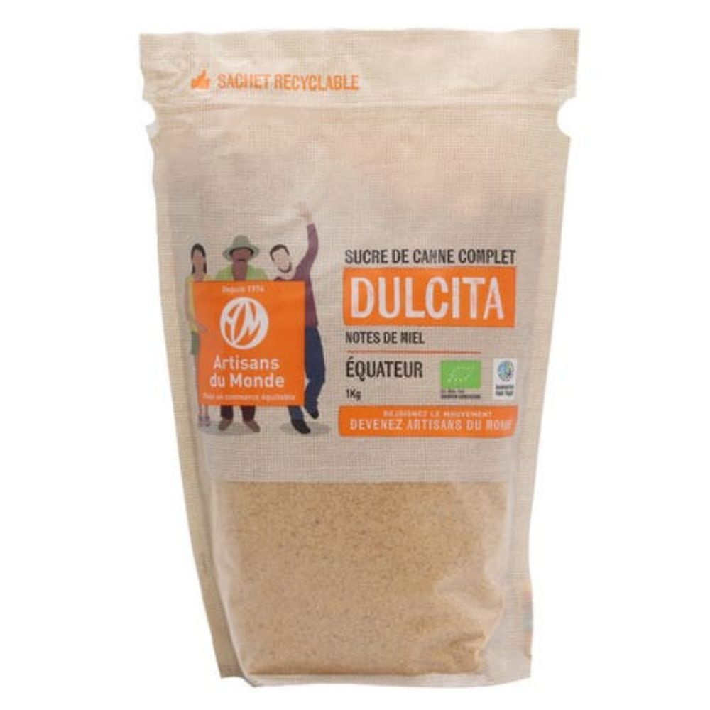 Sucre de canne complet dulcita bio equitable