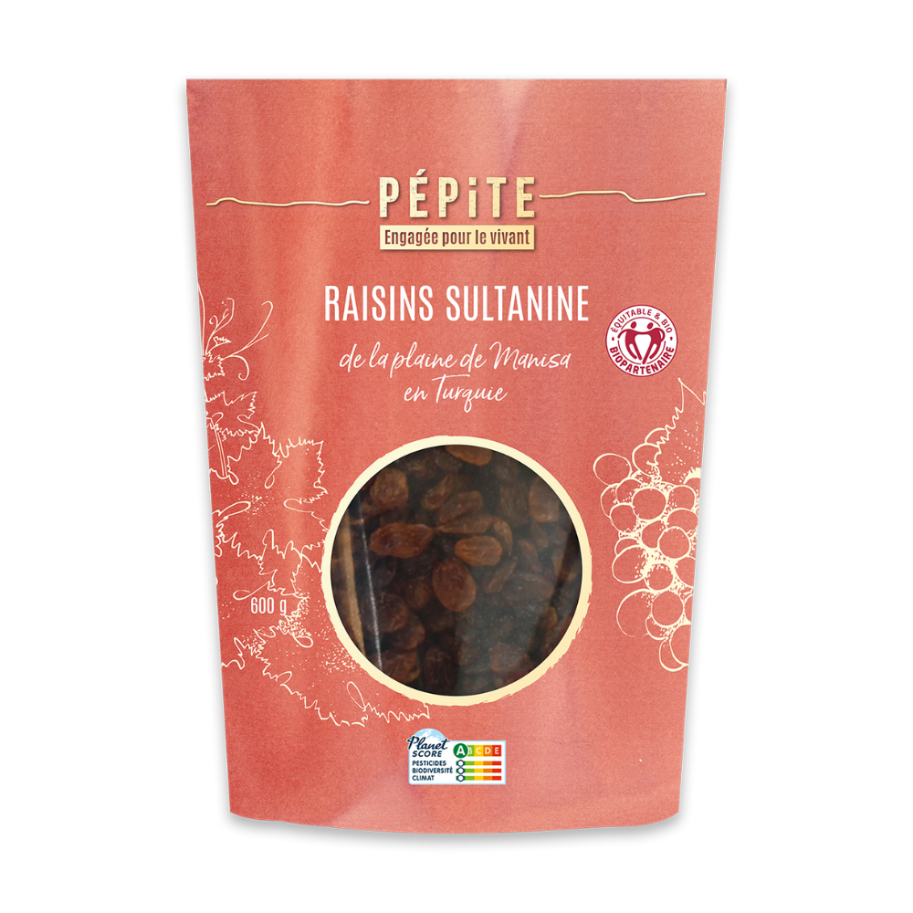 Raisins de Turquie sultanine bio et équitables