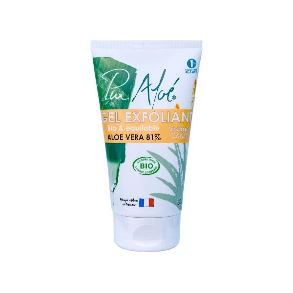 Gel exfoliant 81% aloe vera bio et équitable