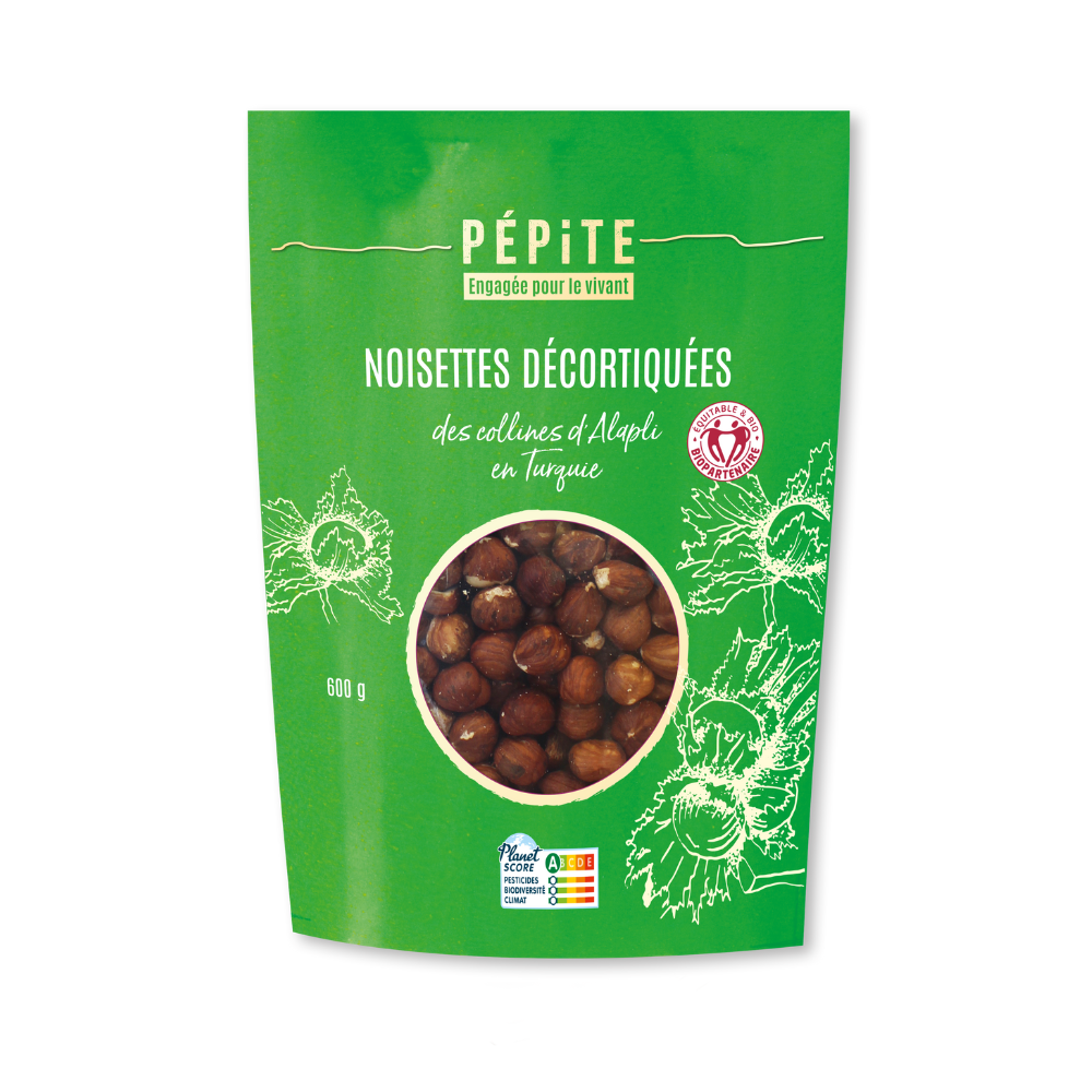 Noisettes de Turquie décortiquées bio et équitables