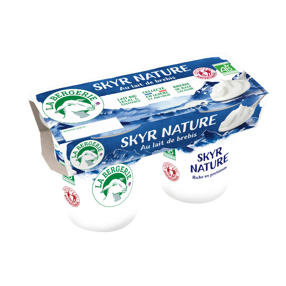 Skyr de brebis nature bio et équitable x2