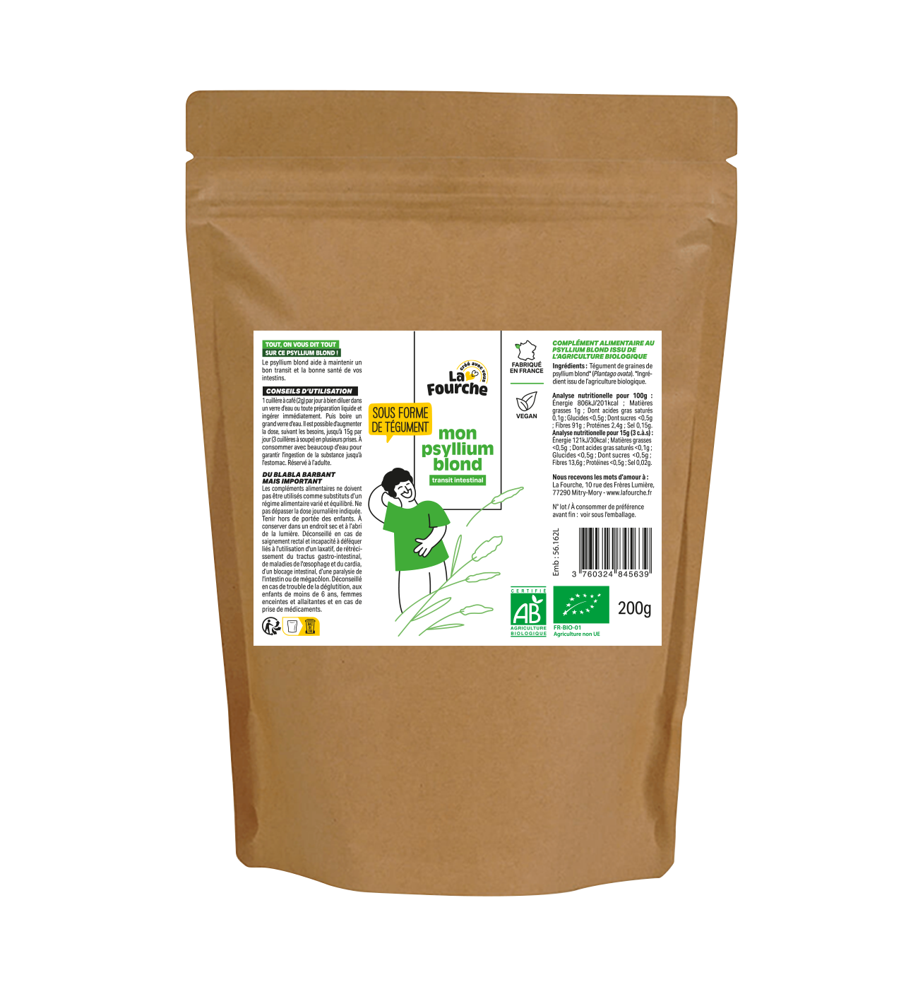 Psyllium blond bio - transit intestinal