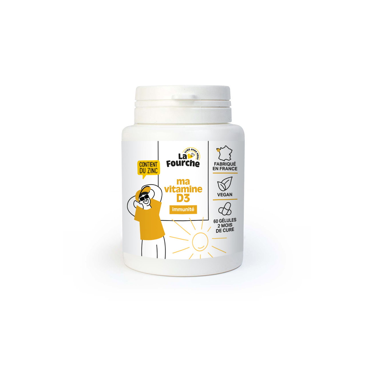 Vitamine D3 - immunité x 60