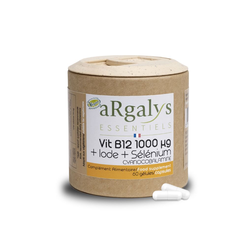 Vitamines B12 (1 MG) + iode et sélénium x 60