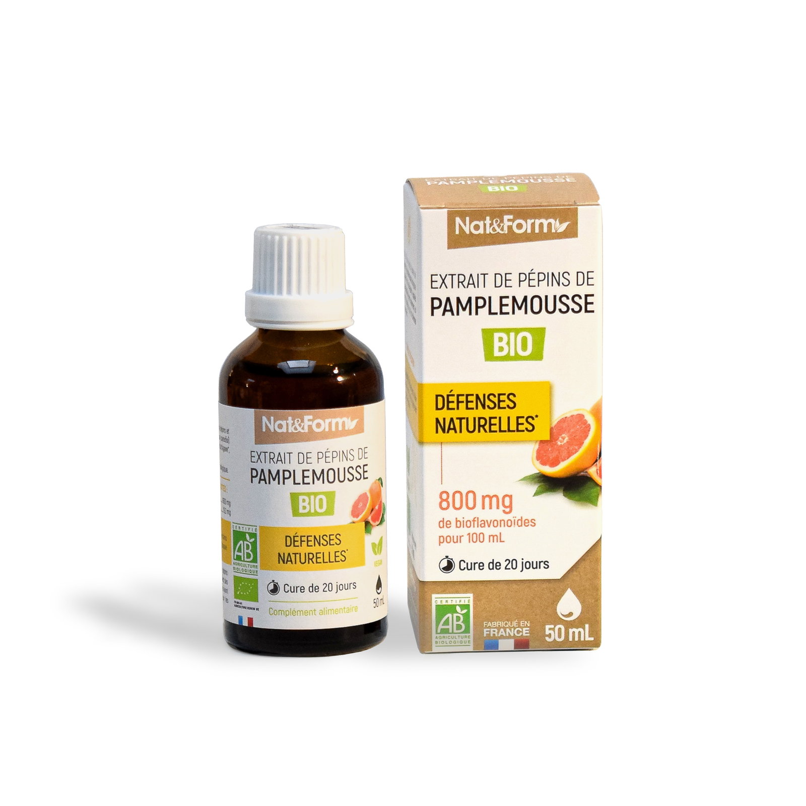 Extrait de pépins de pamplemousse bio 800MG