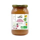 Purée pomme rhubarbe bio