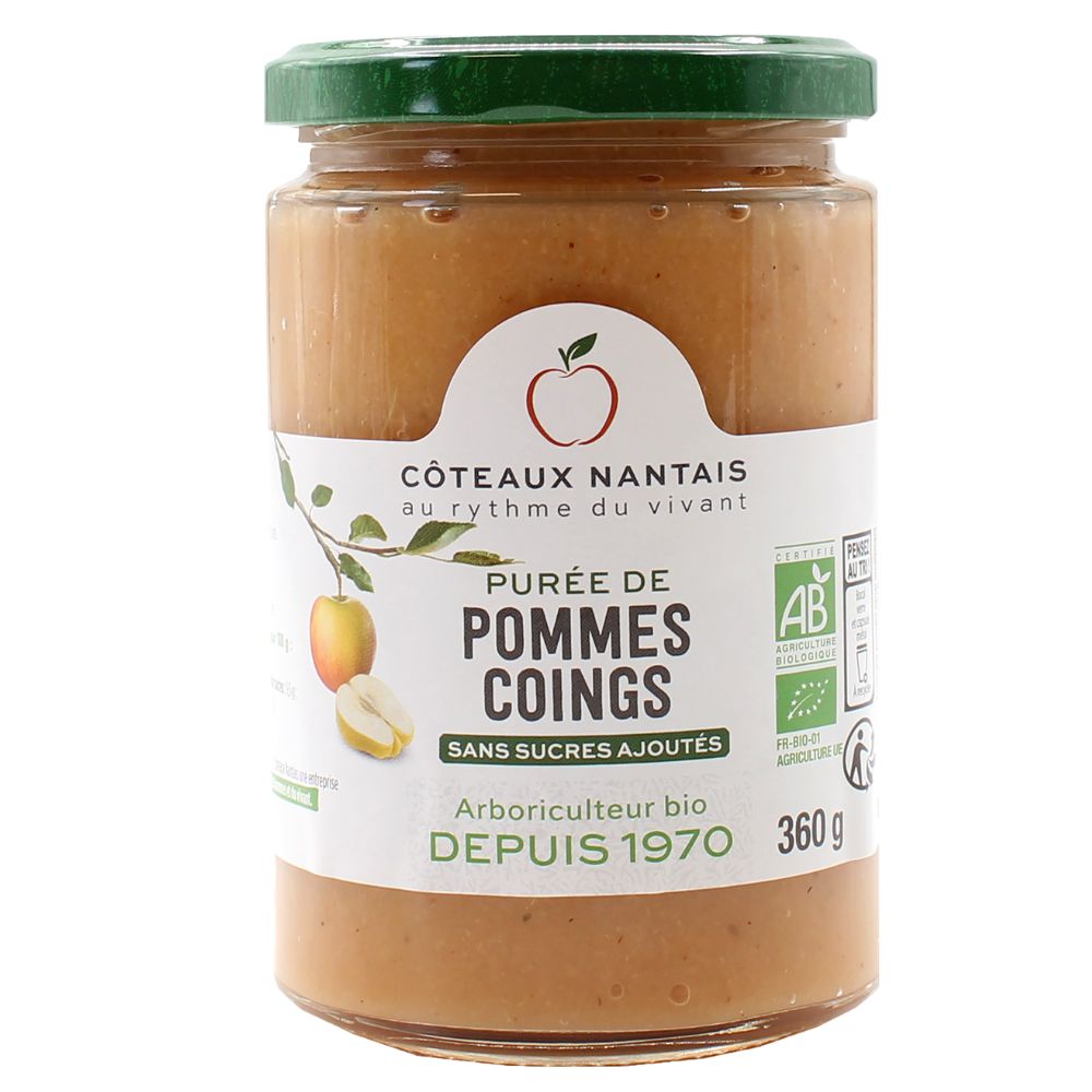 Purée pomme coing bio
