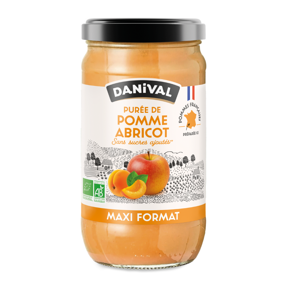 Purée de fruits dani'pom pomme abricot bio