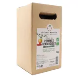 Purée pommes framboises bio