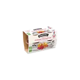 Purée 100% fruits pomme framboise bio - 4x100g