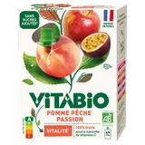 Gourdes pomme pêche passion - vitalité bio x4