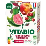 Gourde pomme goyave cranberry - défenses bio x4