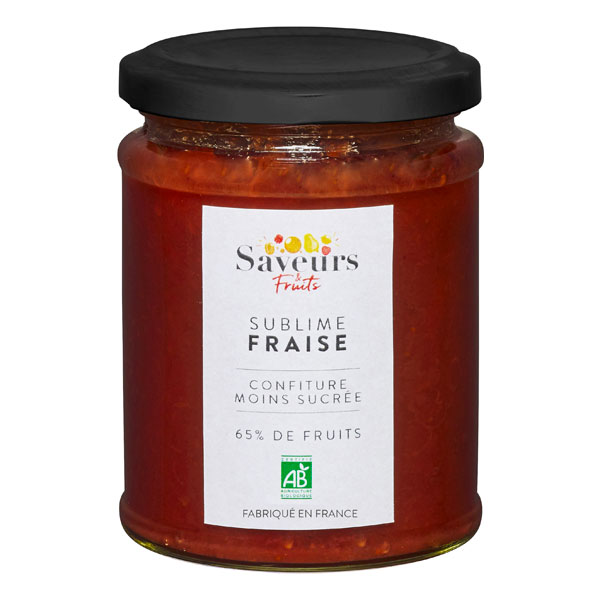 Sublime fraise - confiture moins sucrée bio