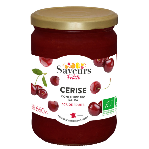 Confiture extra de cerise bio