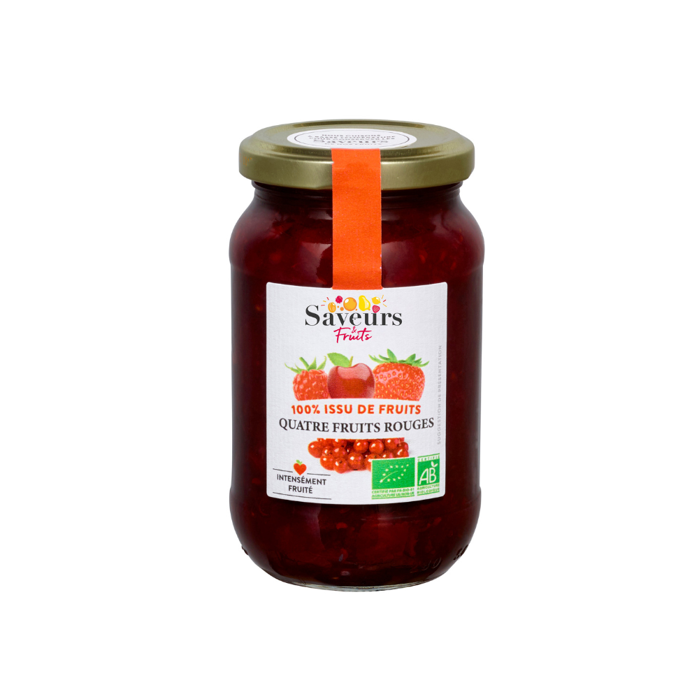 Spécialité 100% fruits aux 4 fruits rouges bio