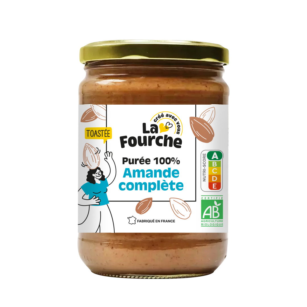 Purée 100% amandes complètes bio