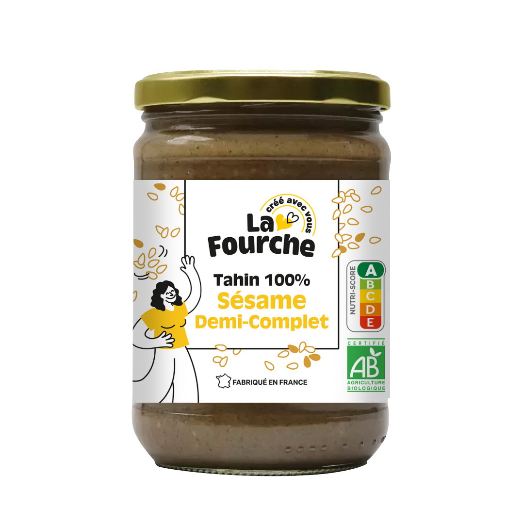 Tahin 100% sésame demi-complet bio