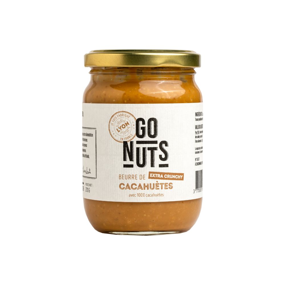 Beurre de cacahuètes extra-crunchy bio