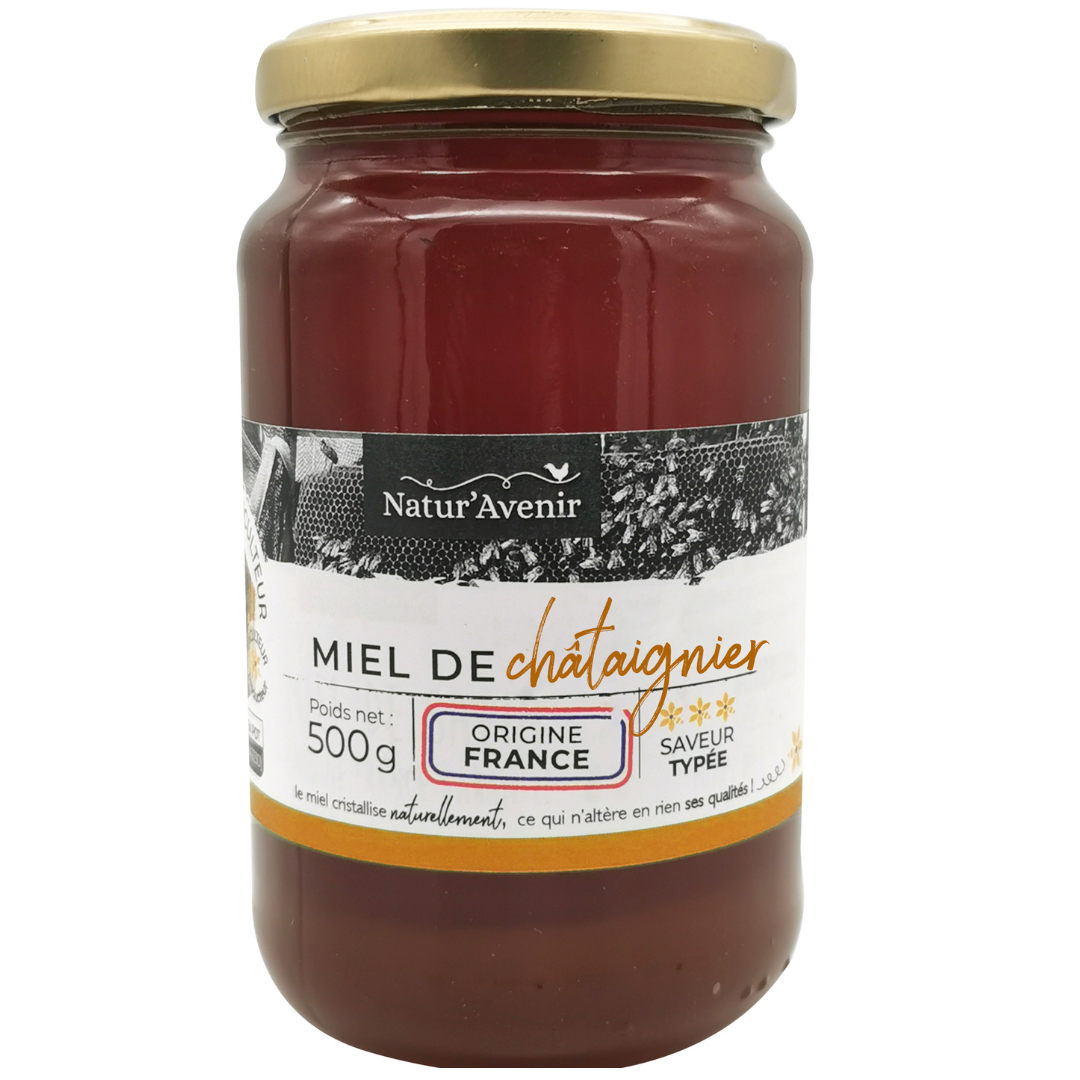 Miel de châtaignier origine France bio