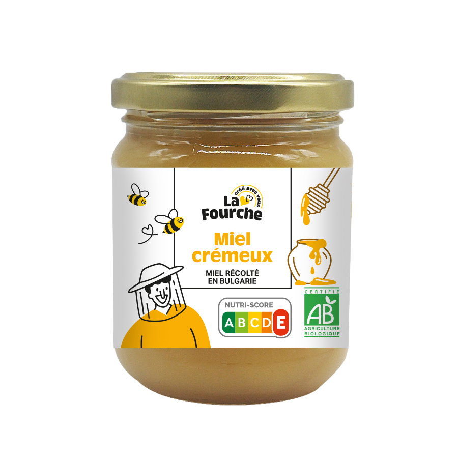 Miel crémeux origine Bulgarie bio