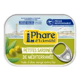 Petites sardines de Méditerranée à huile d'olive vierge extra bio - pêche responsable