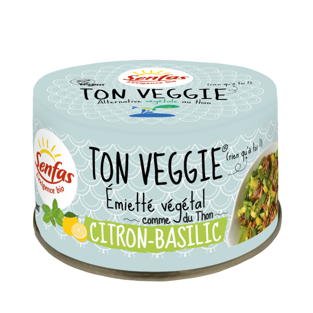 Ton veggie émietté citron et basilic bio
