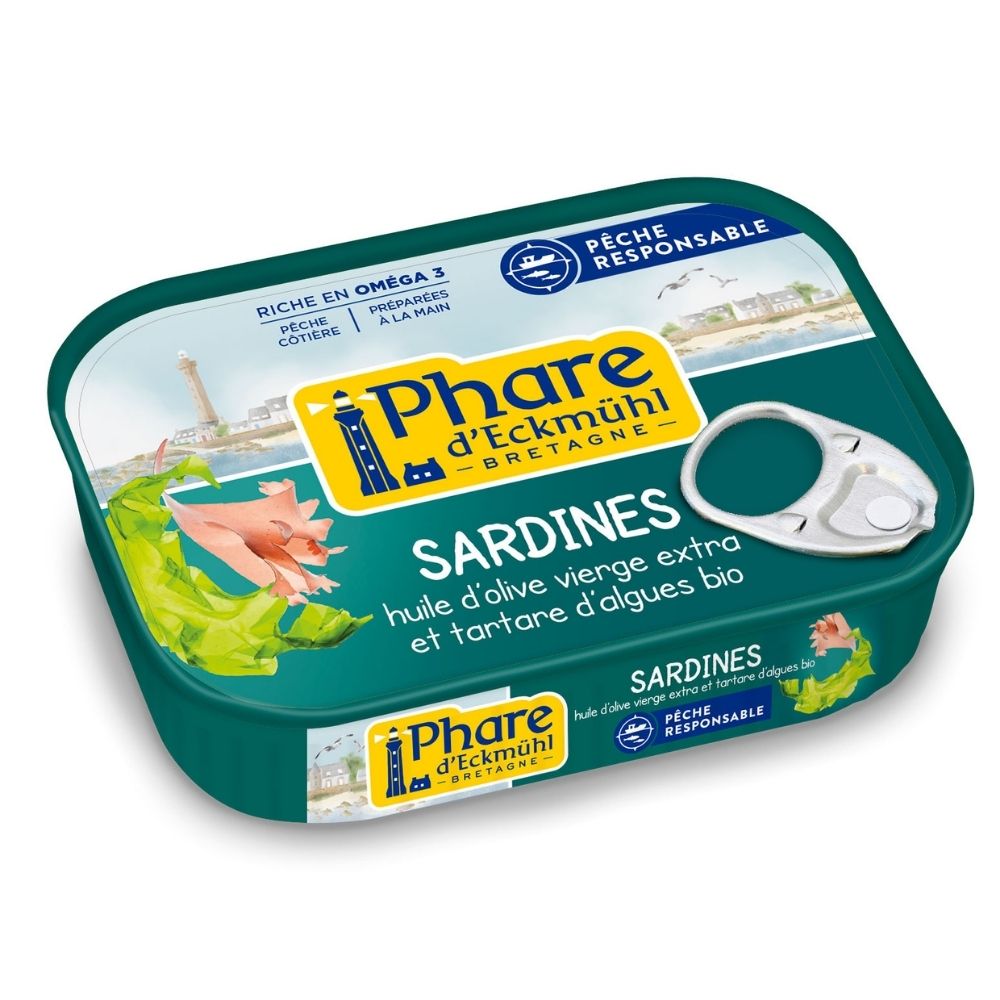 Sardines au tartare d'algues bio
