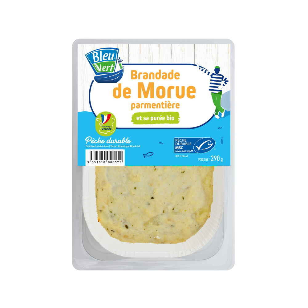 Brandade de morue certifiée MSC