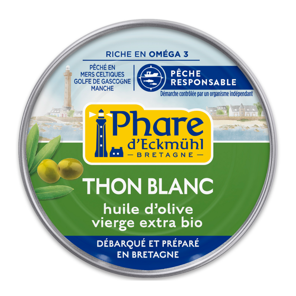Thon blanc germon à l'huile d'olive vierge extra bio - pêche responsable