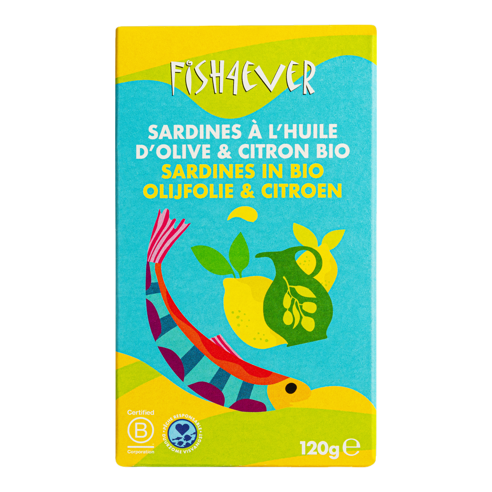 Sardines à l'huile d'olive et au citron bio
