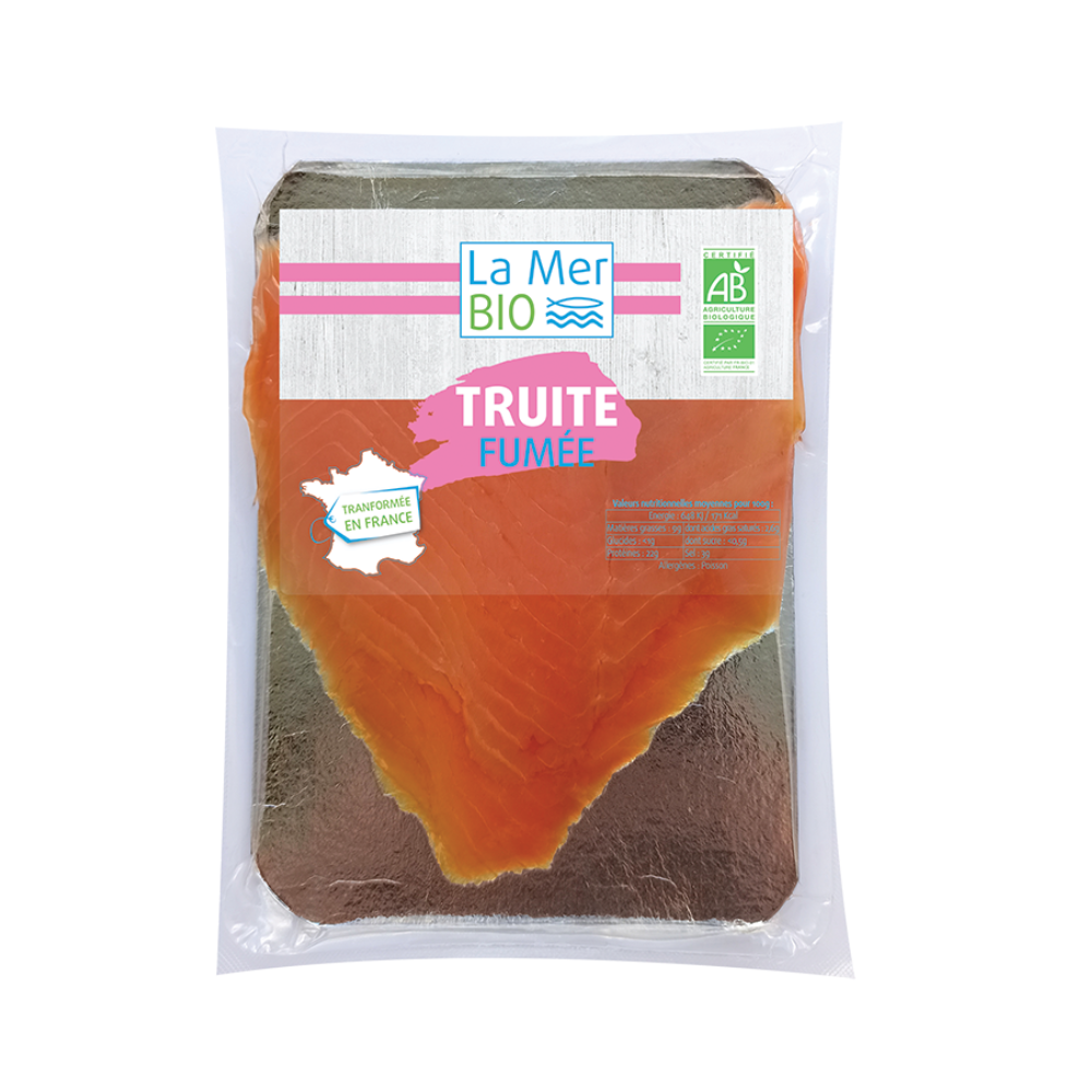 Truite fumée bio en tranches
