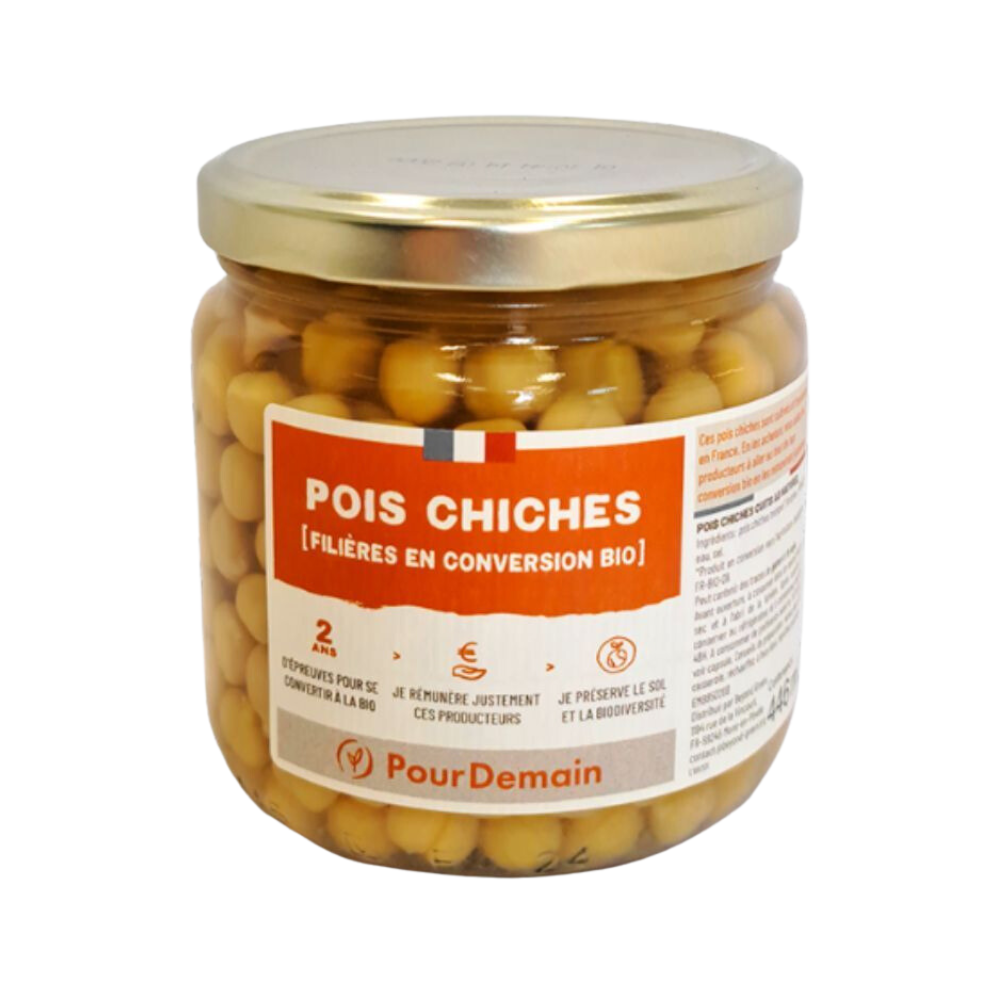 Pois chiches en conversion