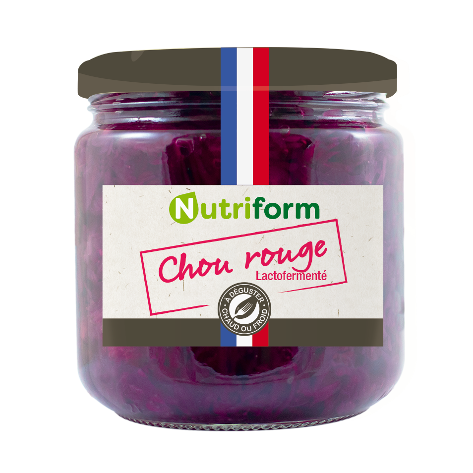 Chou rouge lacto-fermentés bio