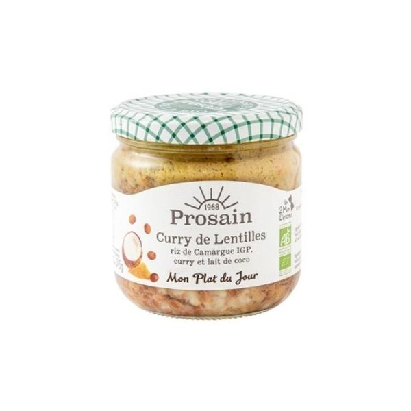 Curry de lentilles au lait de coco bio