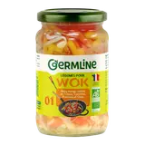 Légumes wok haricots mungo carotte poivrons chou bio