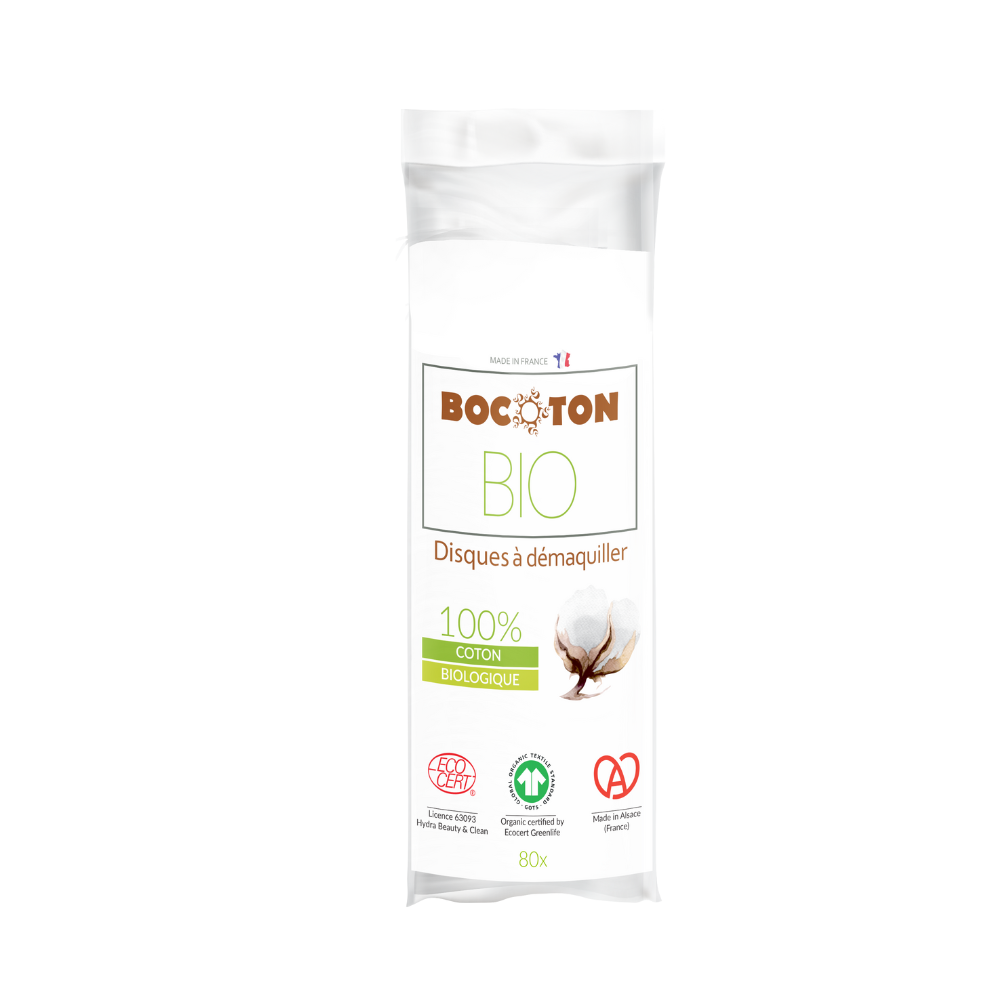Disques à démaquiller en coton bio x 80