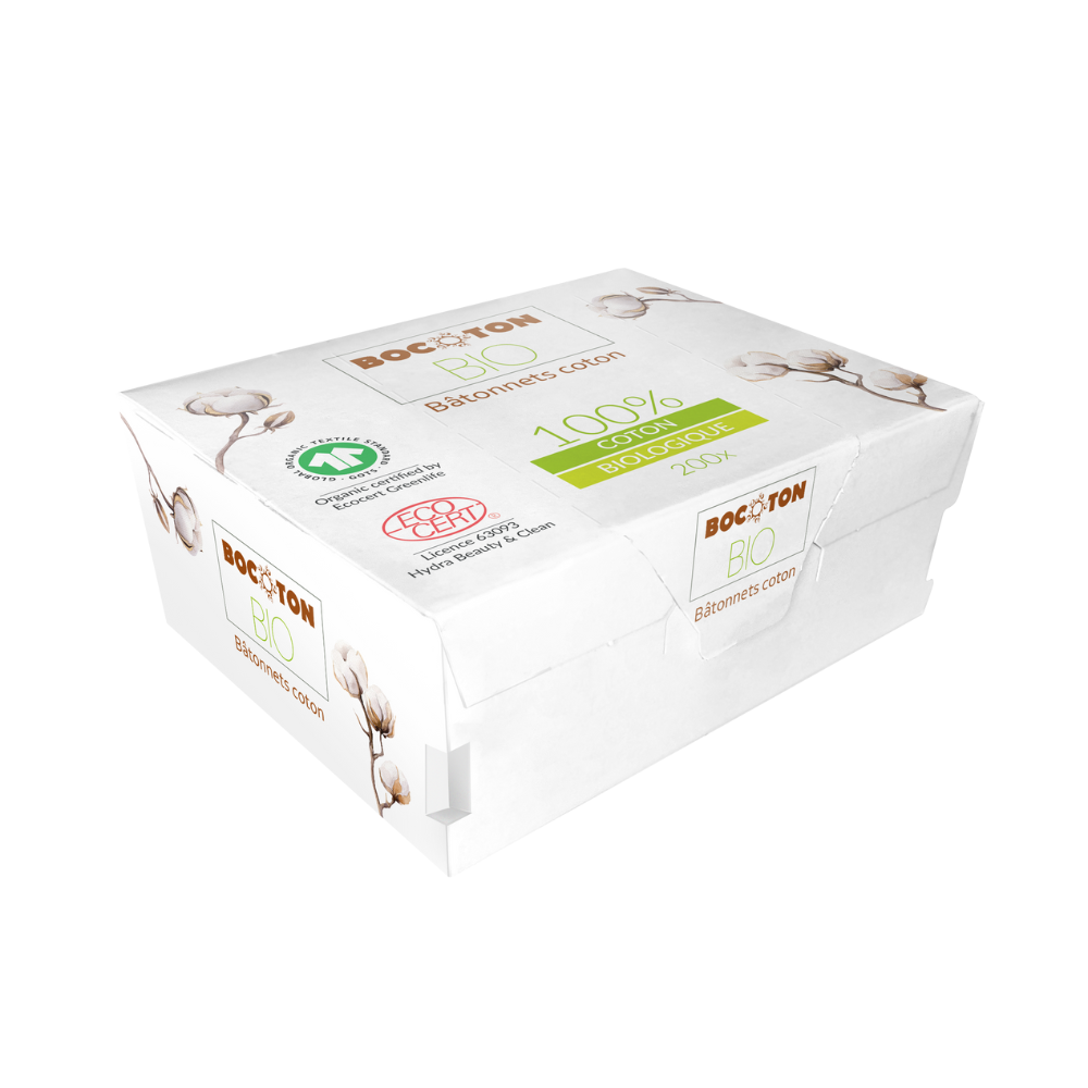 Coton-tiges en coton bio x 200