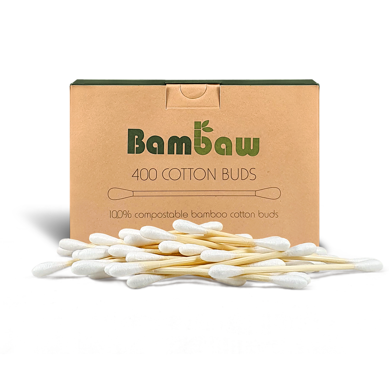 Coton-tiges en bambou x 400