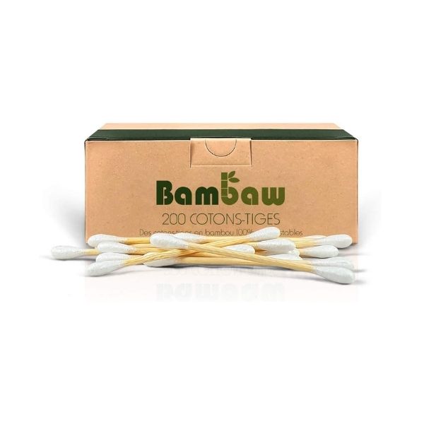 Coton-tiges en bambou x 200