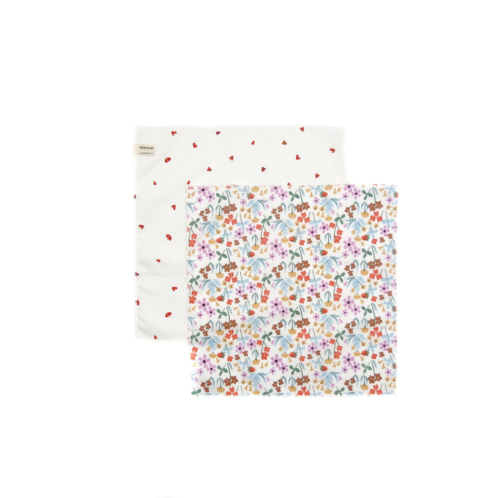 Mouchoirs lavables - motif aléatoire x 4