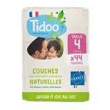 Couches taille 4 (7-18kg) avec matières d'origine naturelle x 44