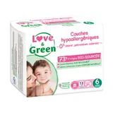 Couches T6 (15kg et +) hypoallergéniques x 34
