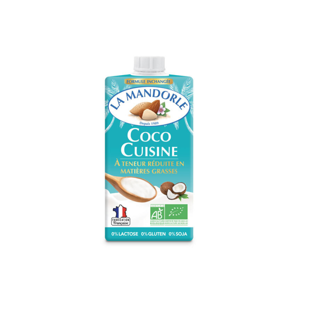 Crème de coco cuisine allégée (6% de M.G.) bio